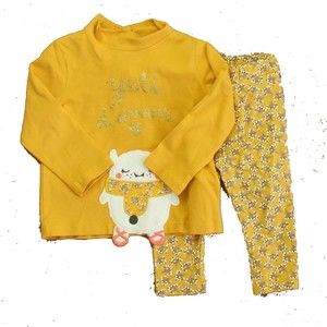 Du Pareil Girls Yellow Yeti Apparel Sets size: 6 Months
